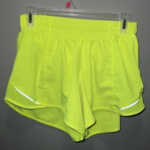 Lululemon Highlight Yellow Hotty Hot Shorts